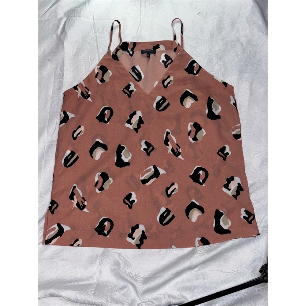 Addison Pink Animal Print Cami Top Size Large
